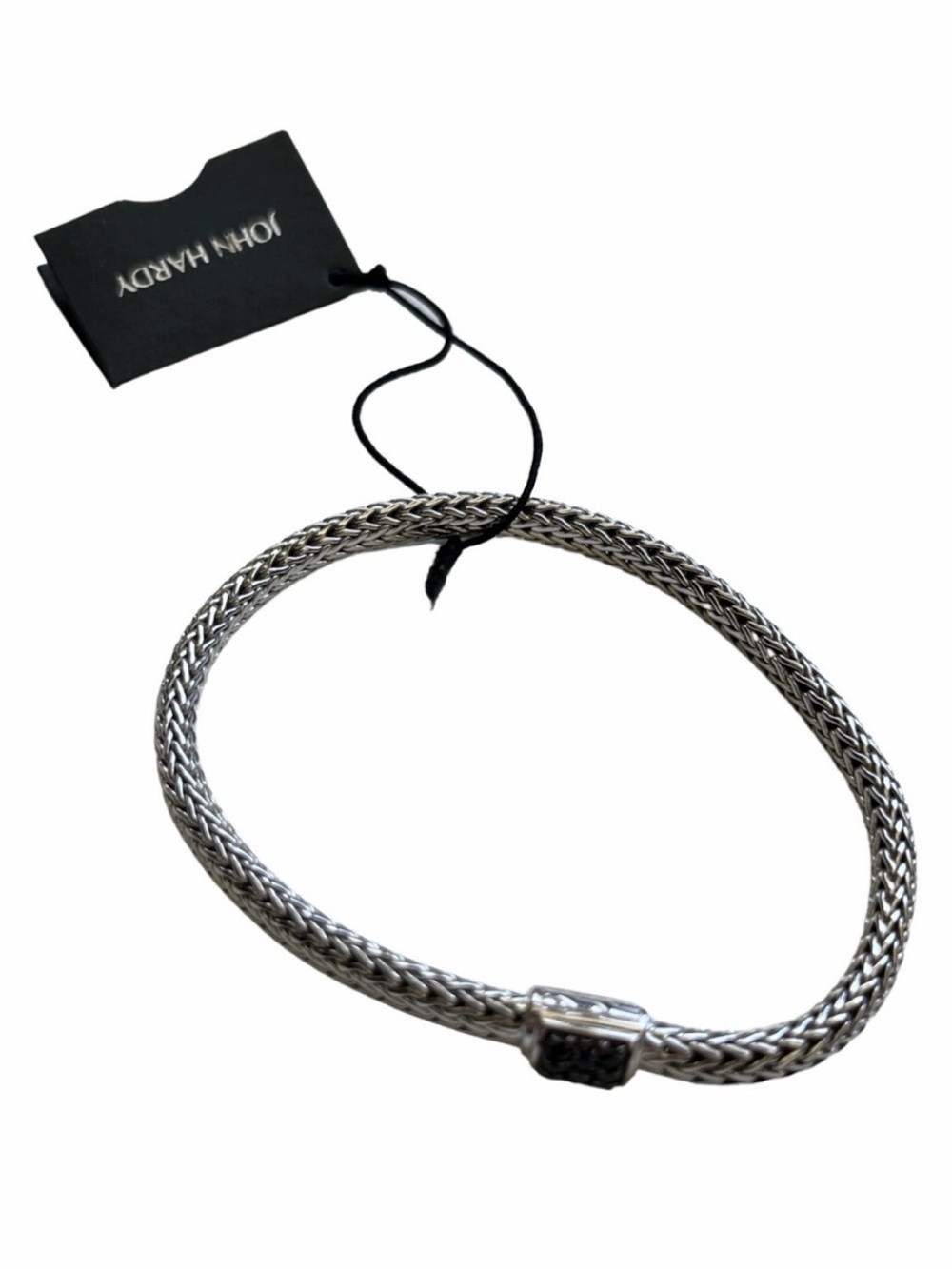 John Hardy Silver Woven Chain Bracelet